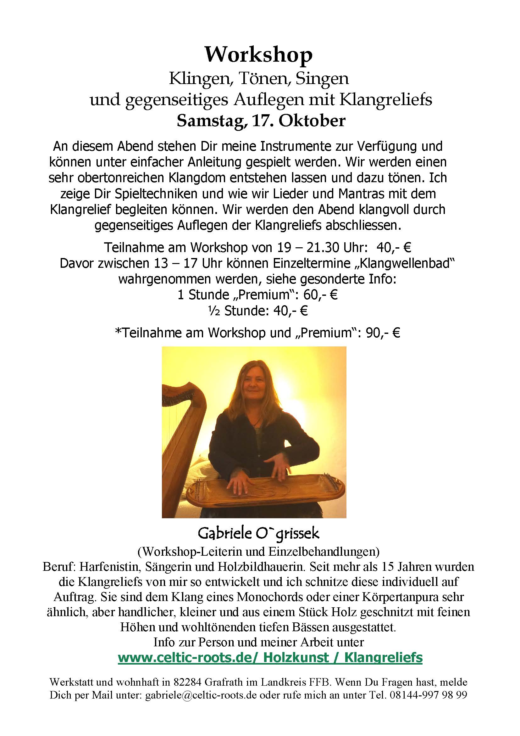 Flyer KlangWellenBad Workshop