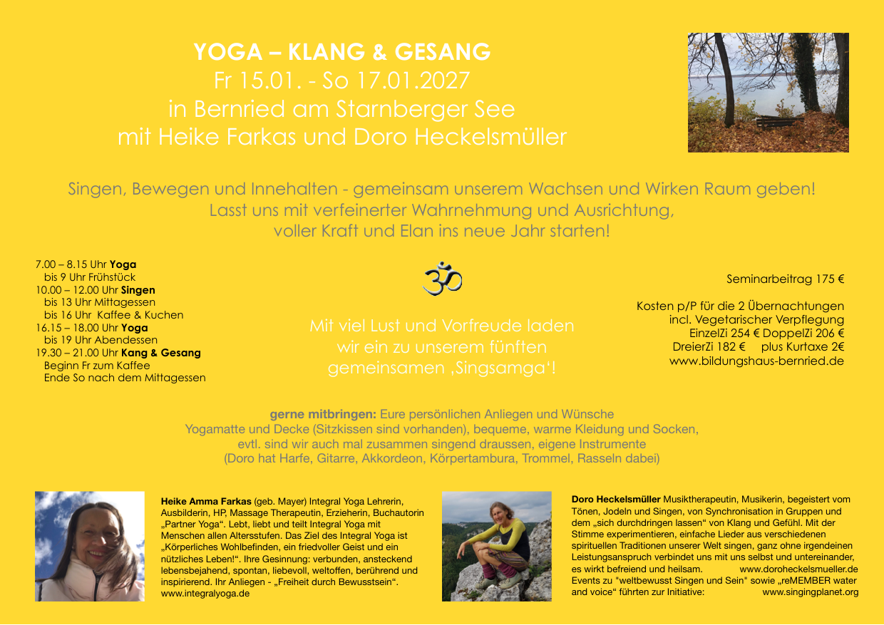 Wochenende Yoga - Klang & Gesang